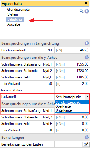 STX+ Lastangriffspunkt in BTII+ | FRILO