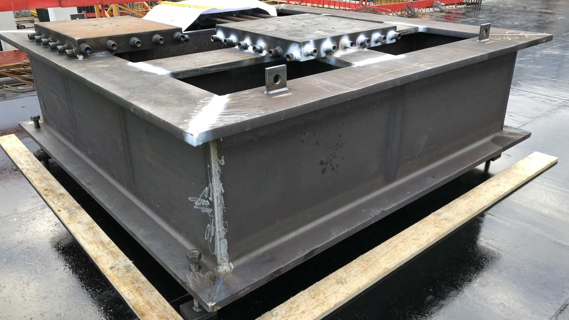 Einer der verbauten Europilze mit einem Gewicht von 22 Tonnen