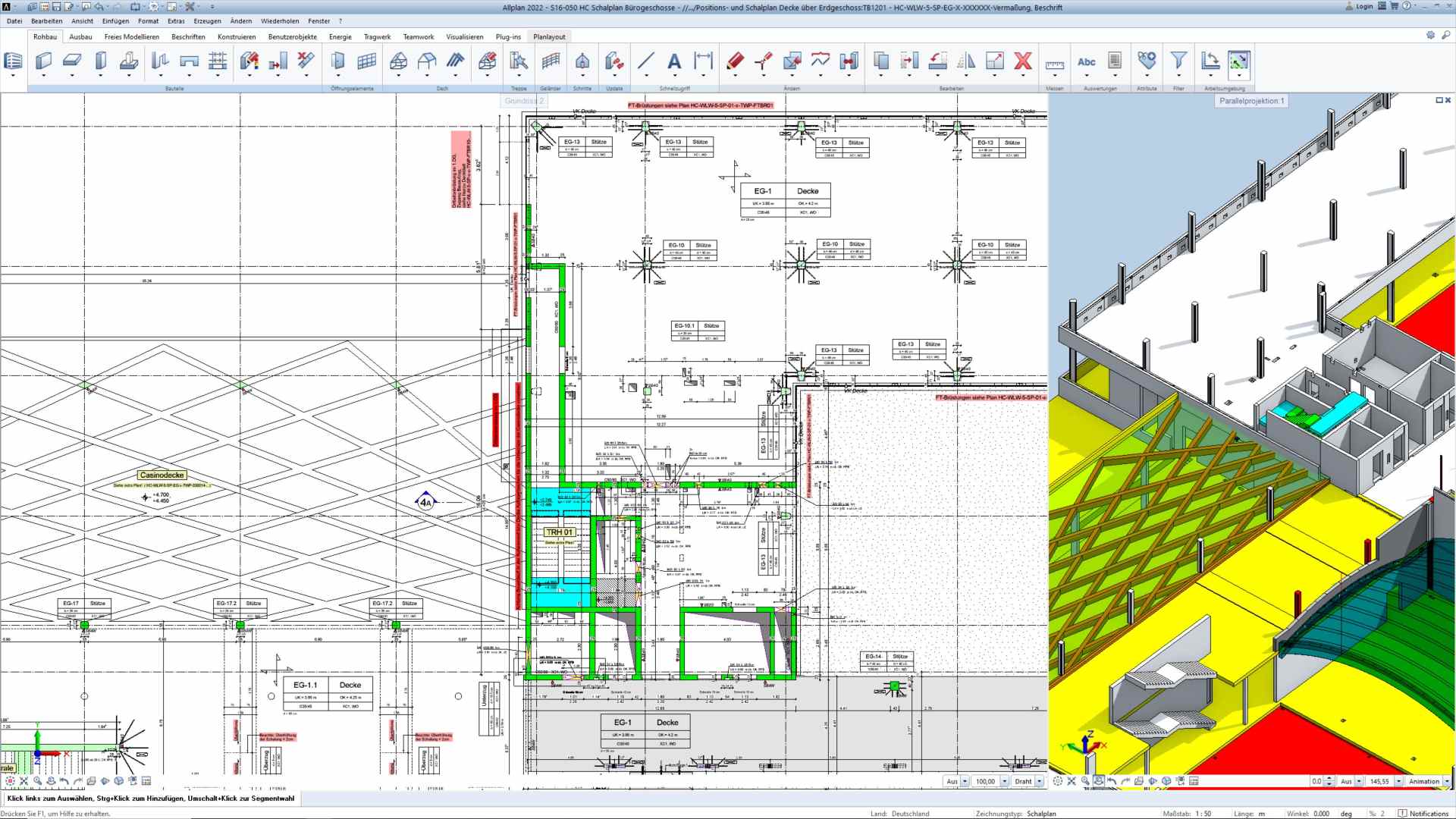 Die Schalplanung für die Firmenzentrale wurde in Allplan erstellt. (©Wulle Lichti Walz)