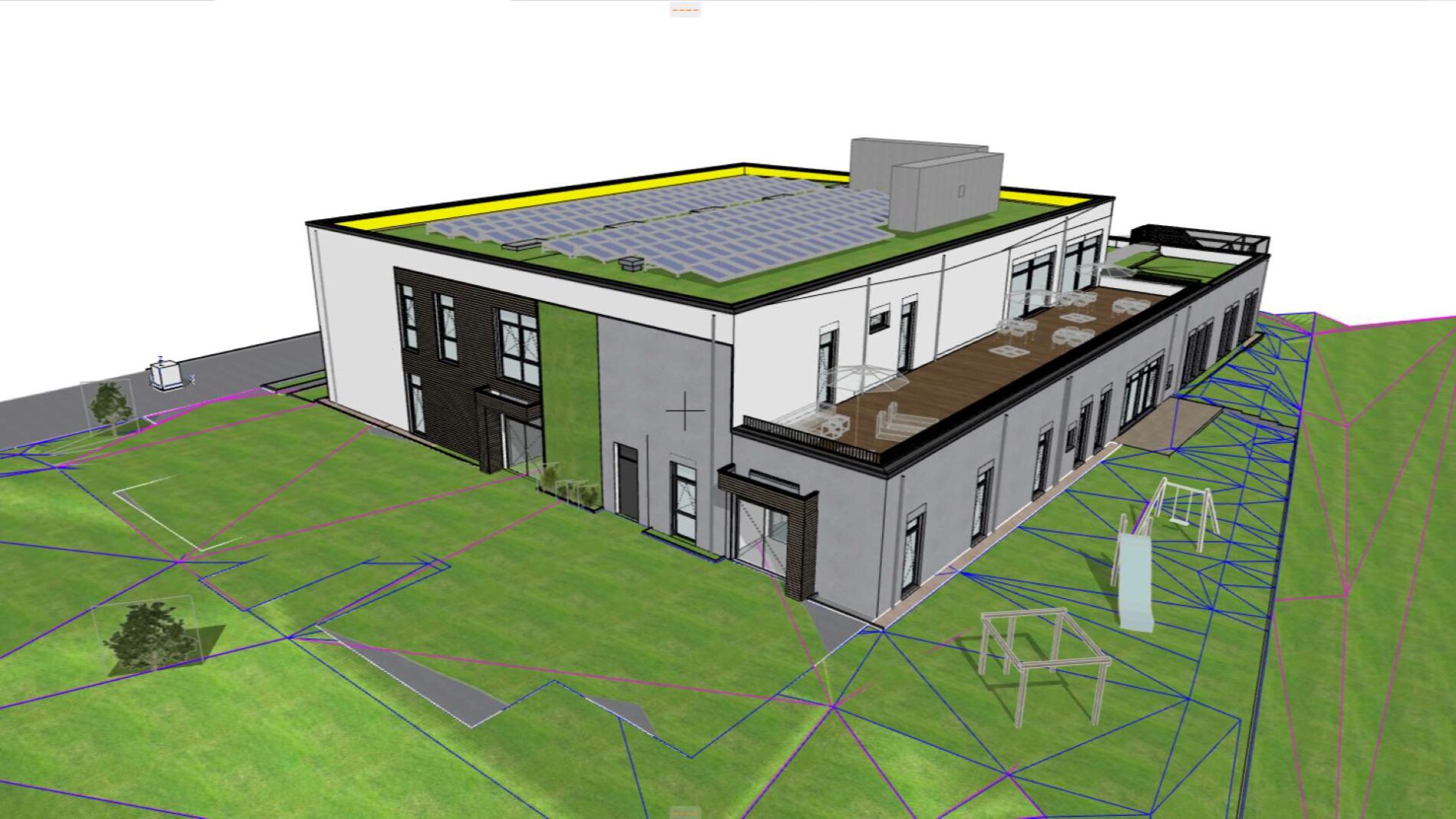 Das Architekturmodell wurde in Archicad von Graphisoft gezeichnet. (©baues + partner) | BIM-Planung