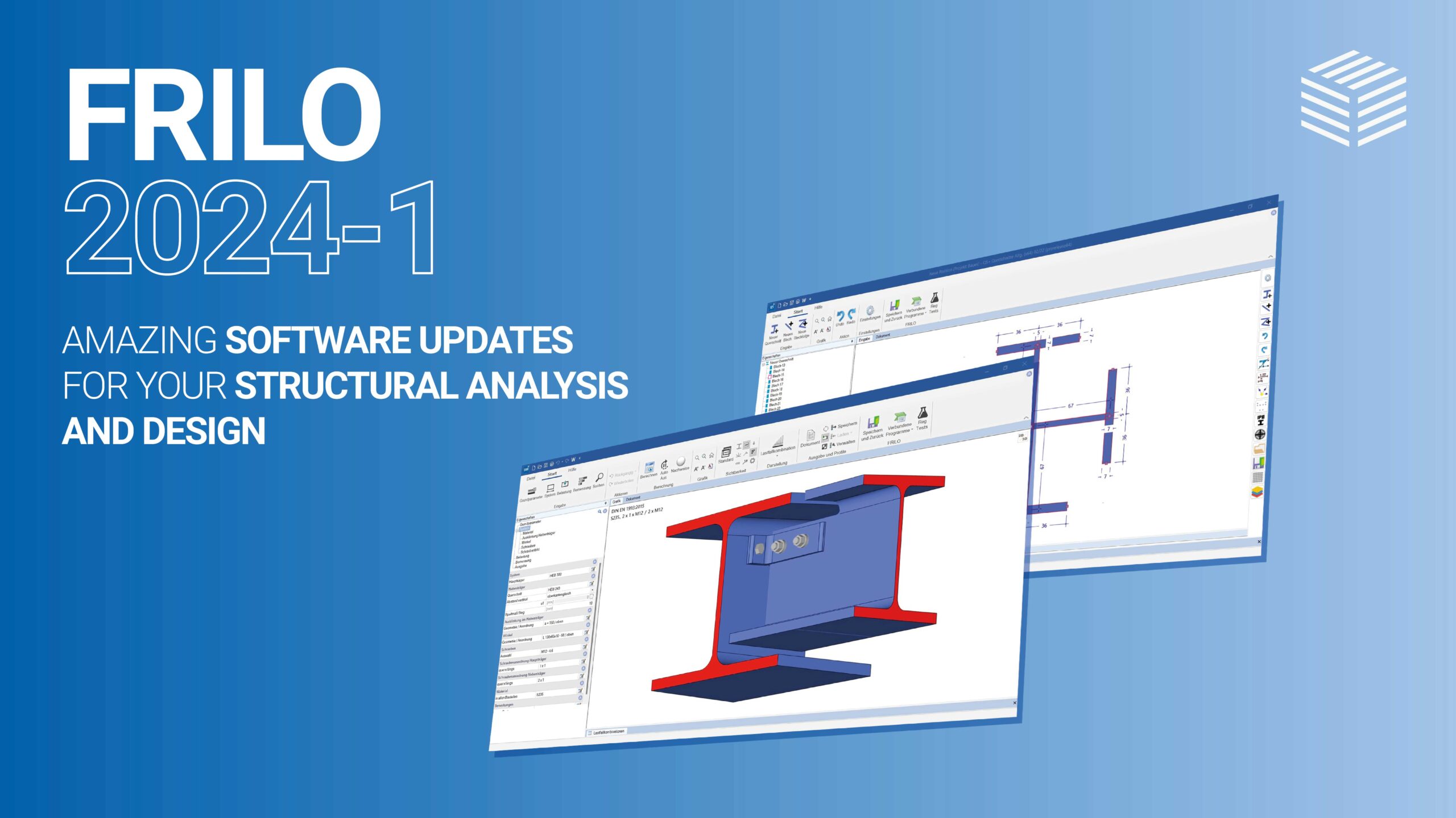 Release 2024-1 | The new FRILO software version