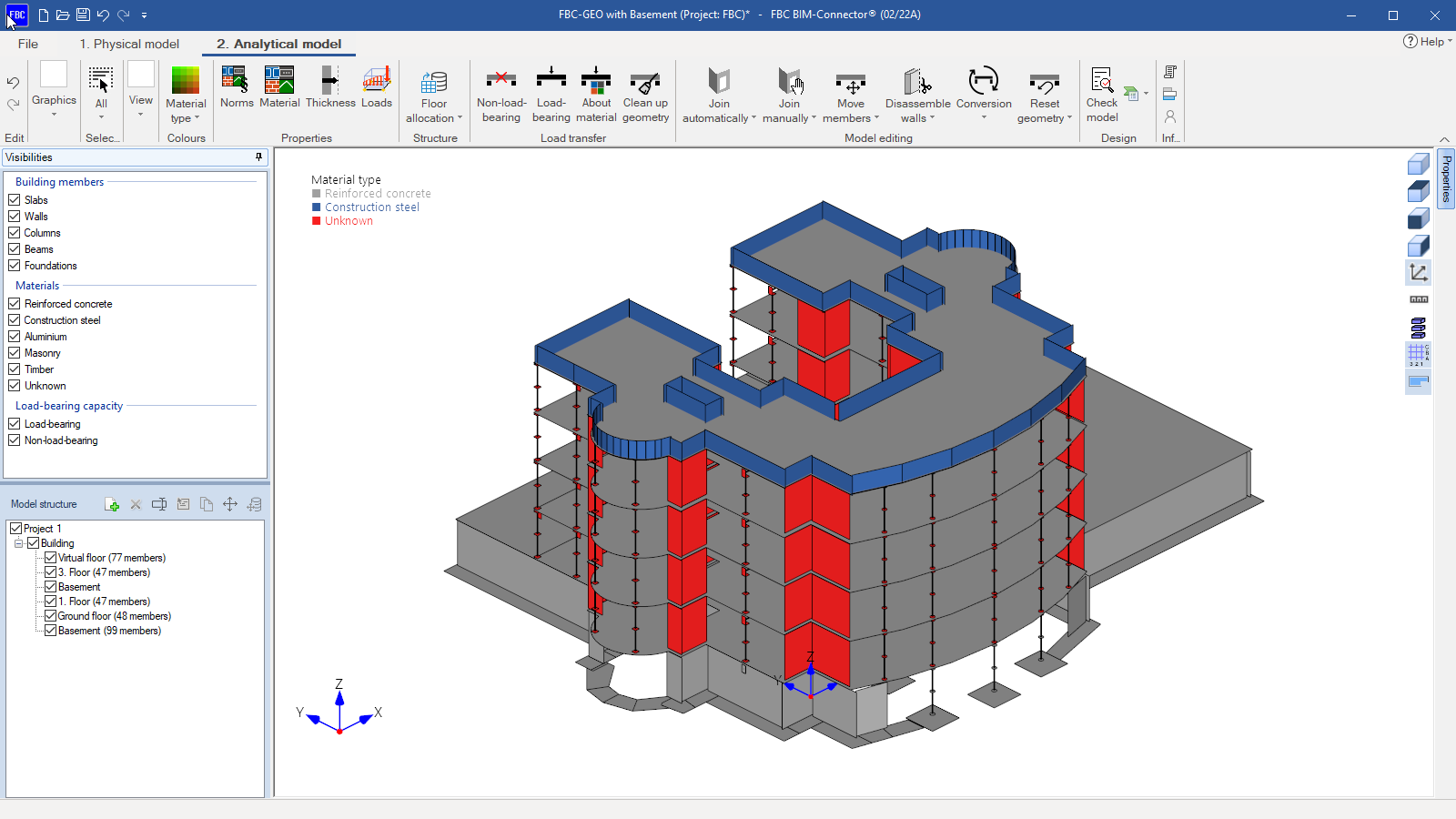 FBC Bim Connector user interface