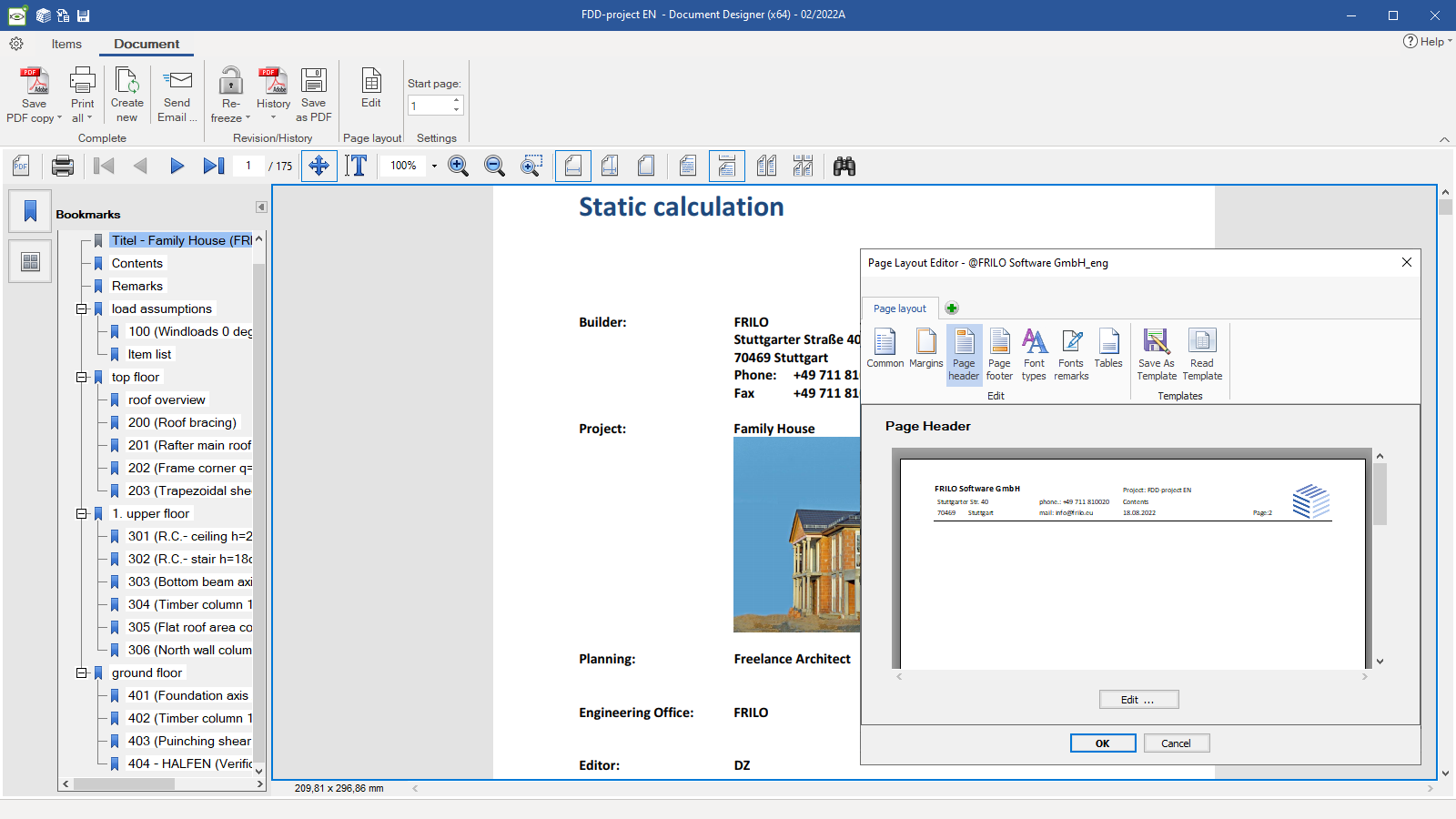 Layout editor