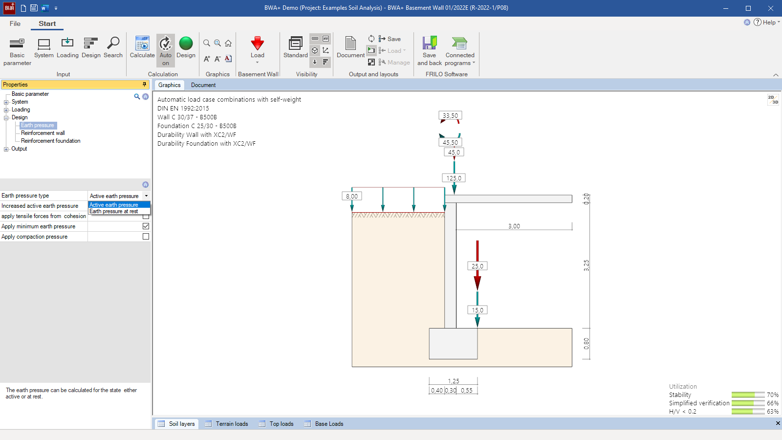BWA+ user interface