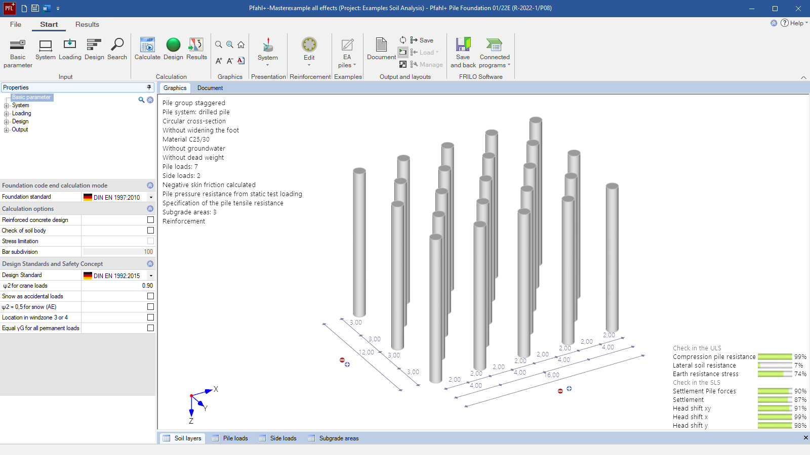 Pfahl+ user interface