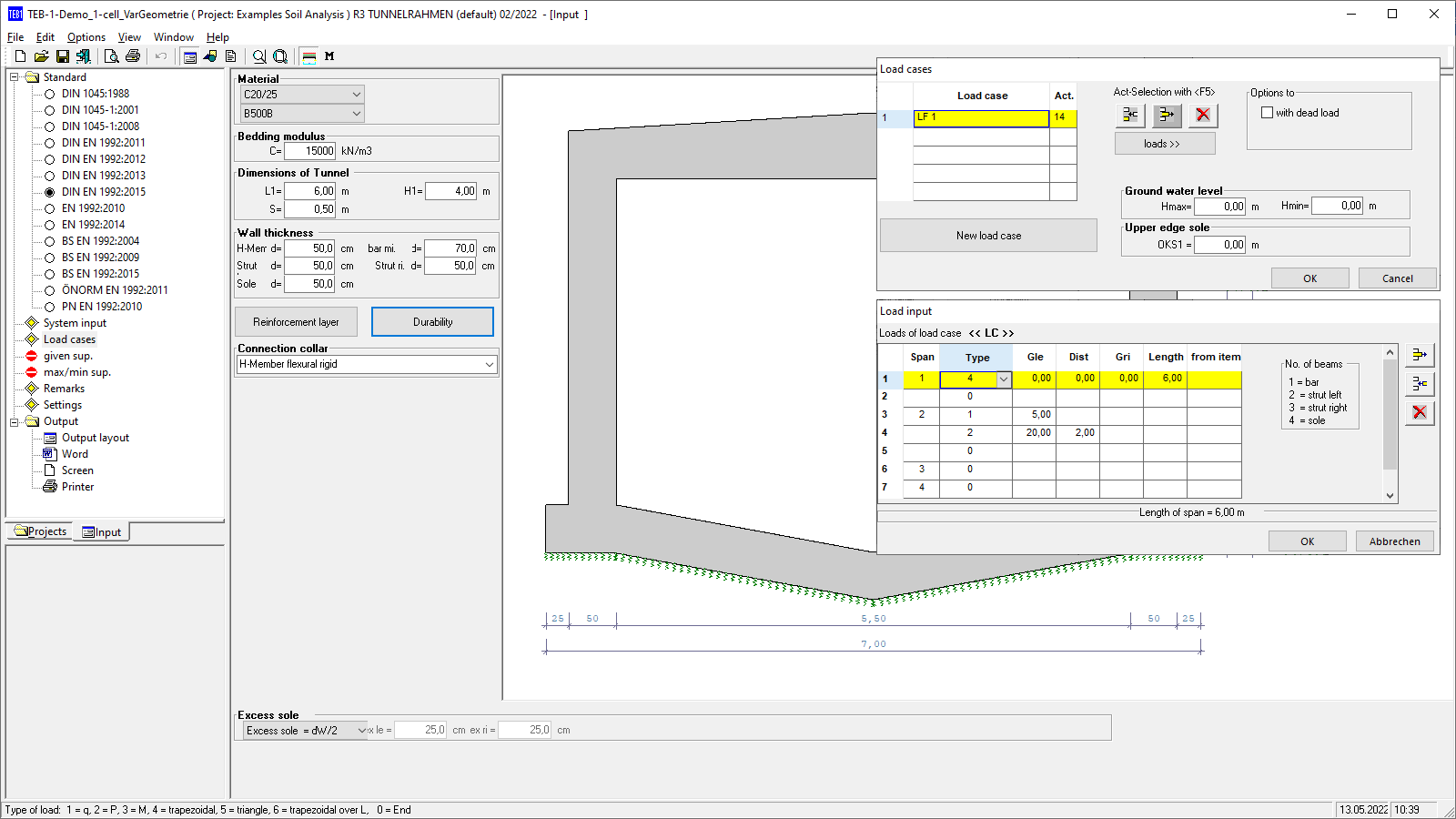 TEB-1 user interface