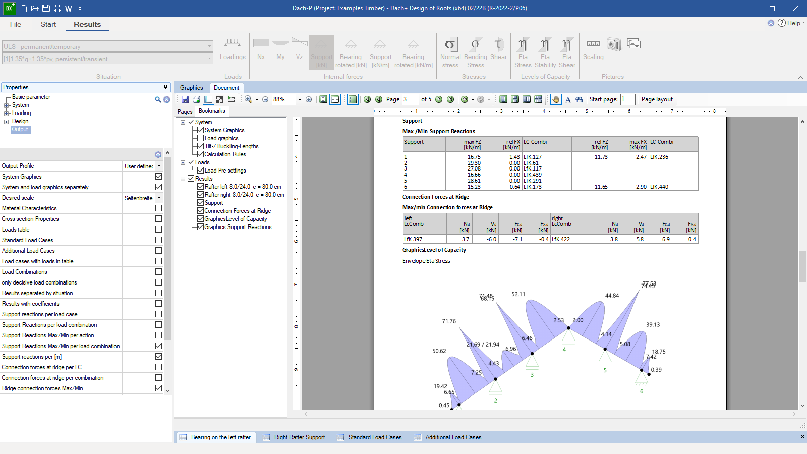 Output document with graphic