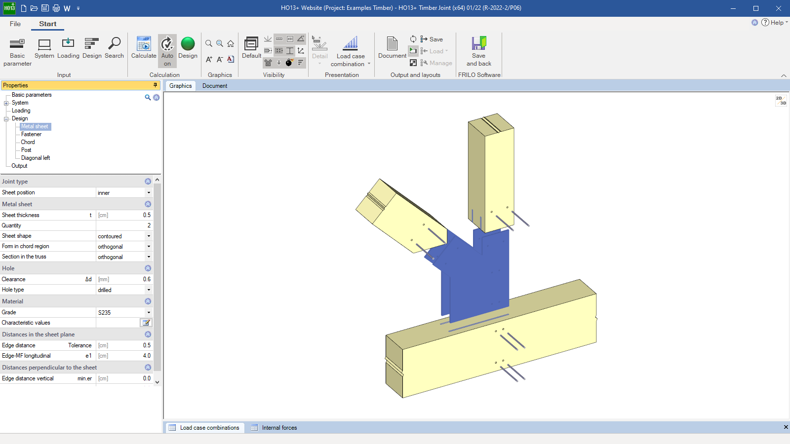 Exploded view with selection options for the steel plate