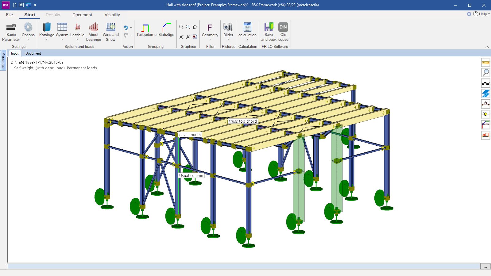 RSX with graphical representation of a solid model