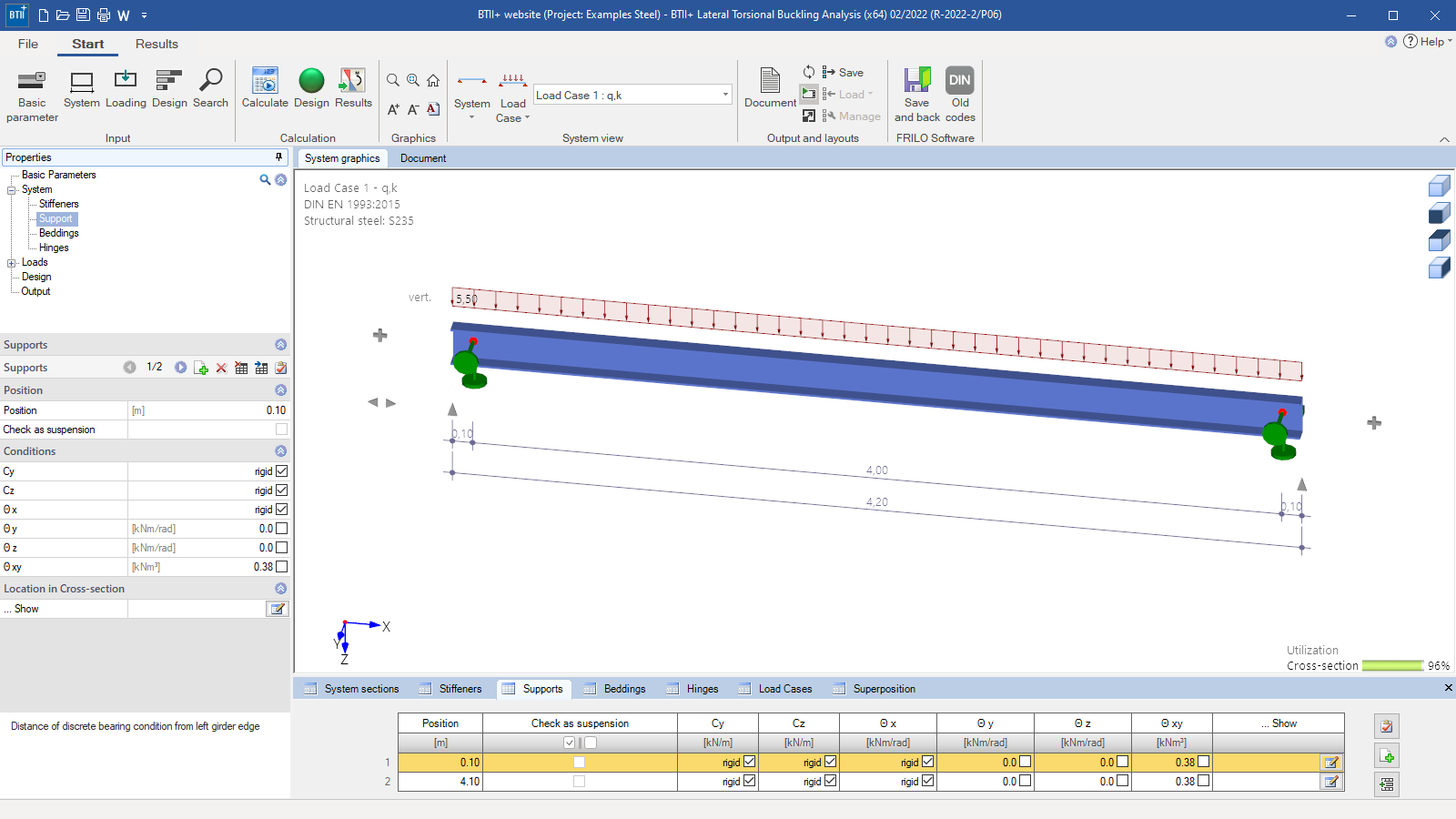 BTII+ user interface