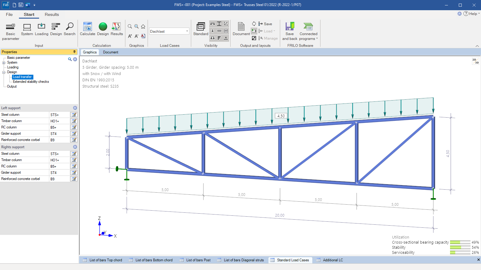 FWS+ user interface