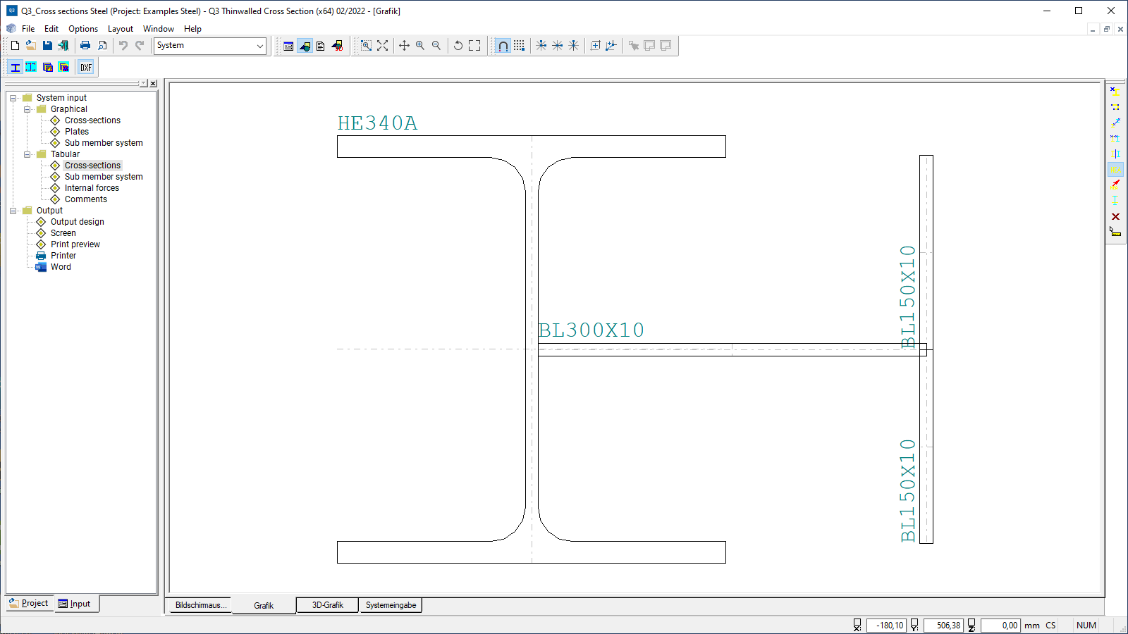 Q3 user interface