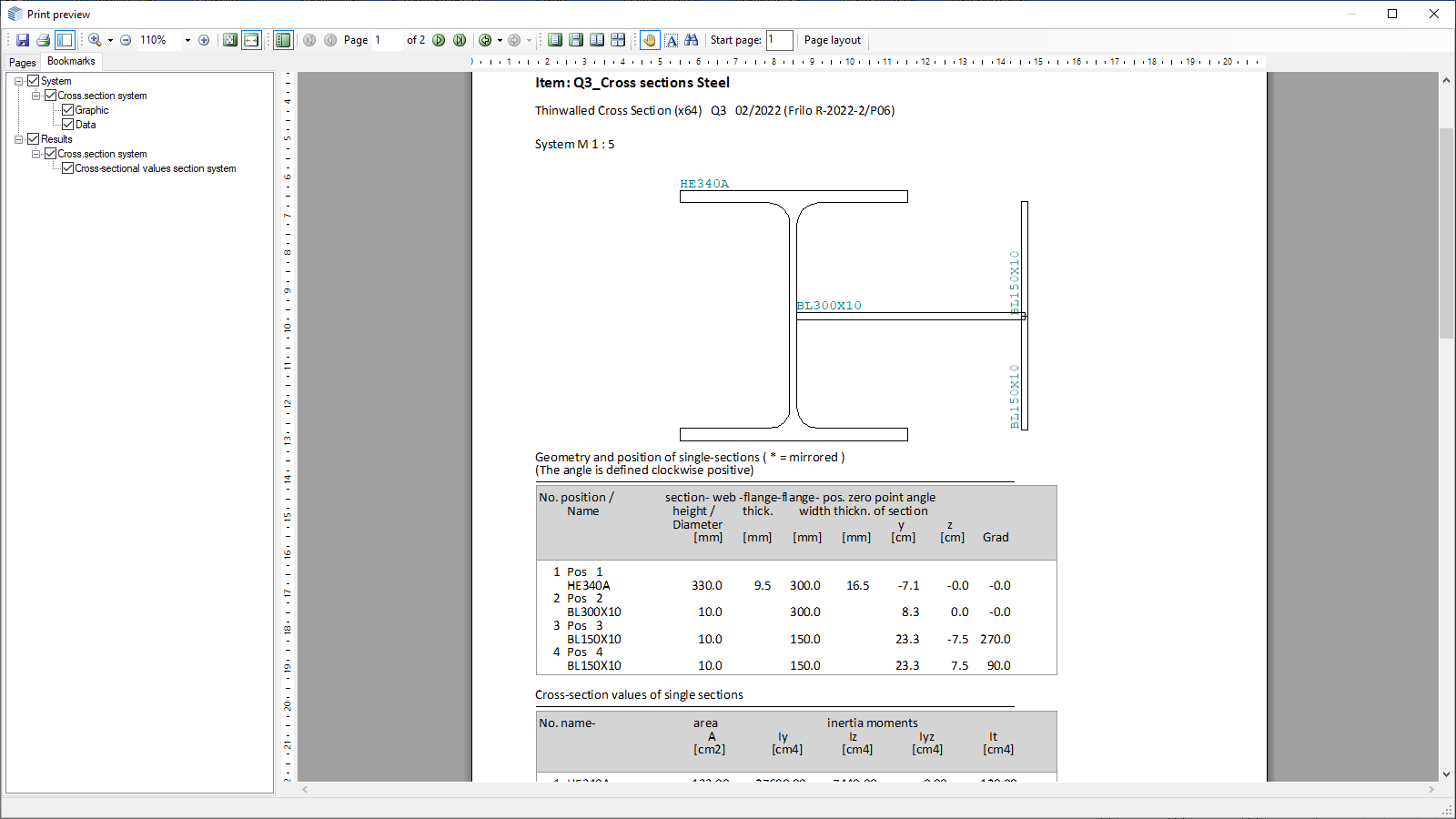 Output document