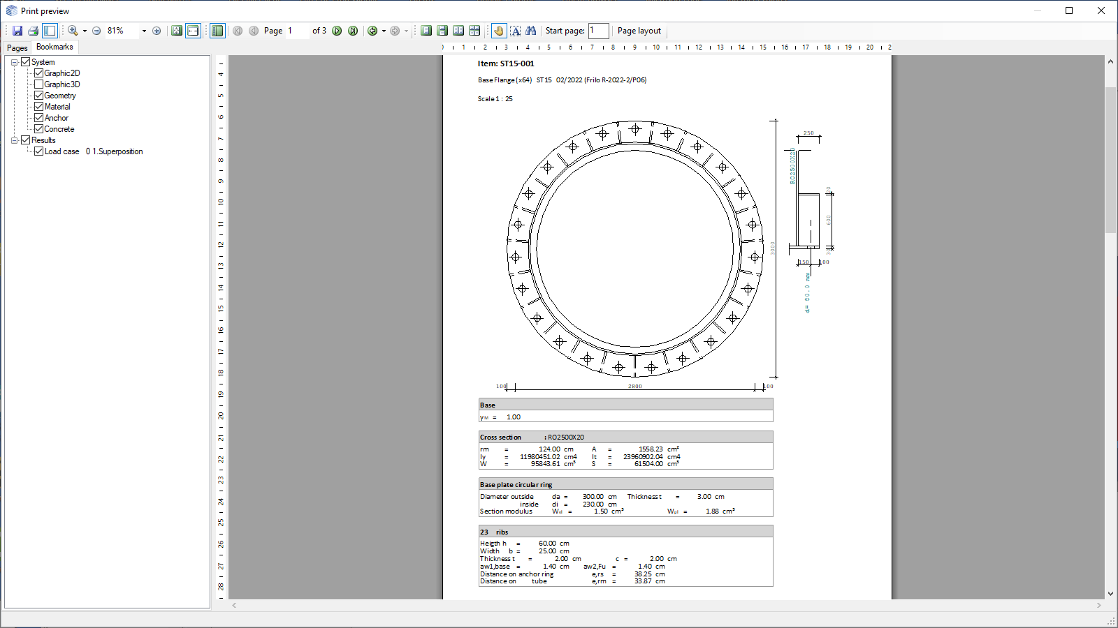 Output document