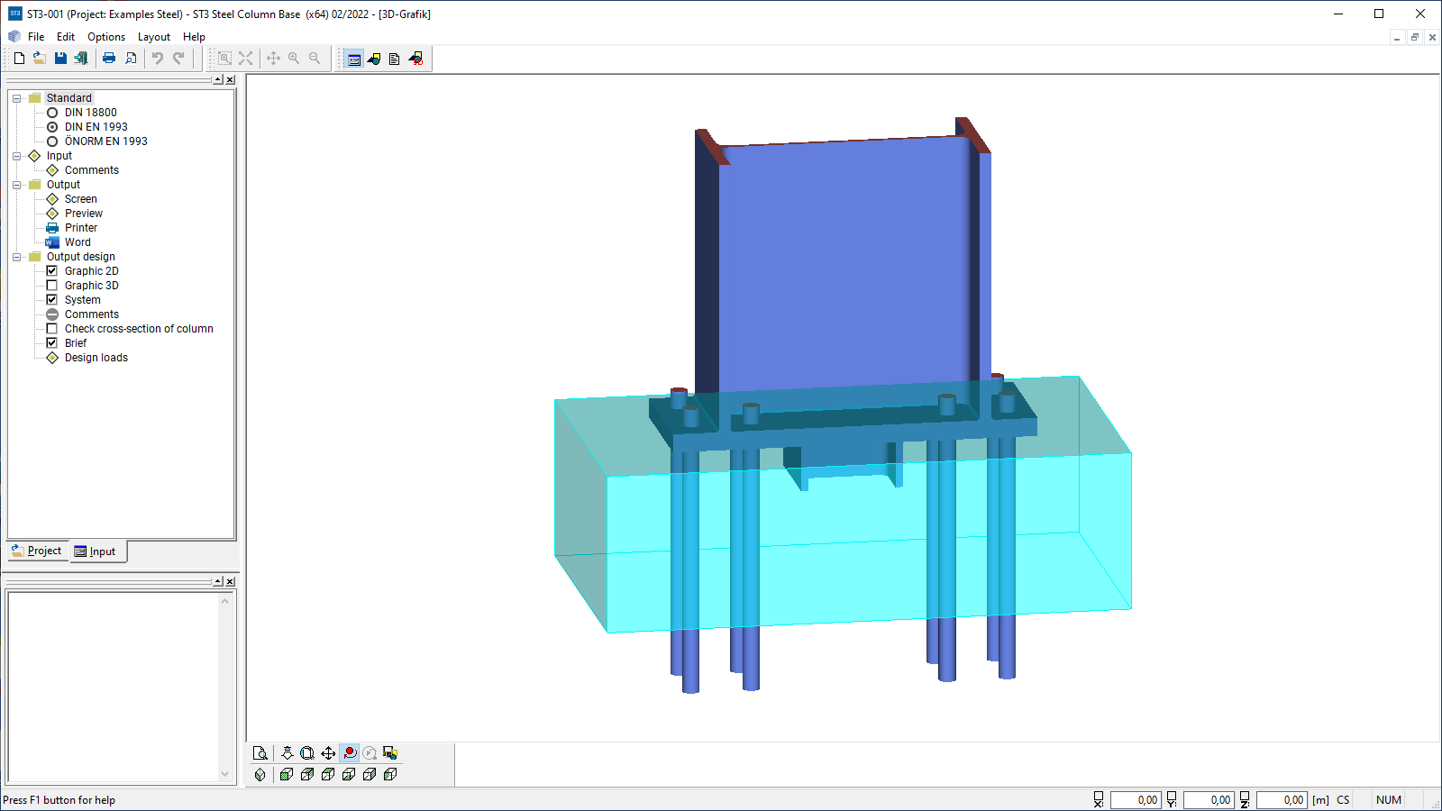 Graphical representation in 3-d