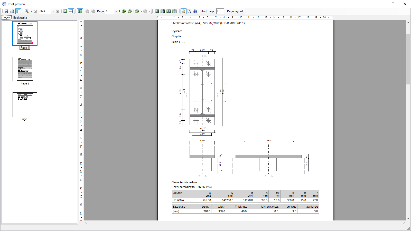 Output document