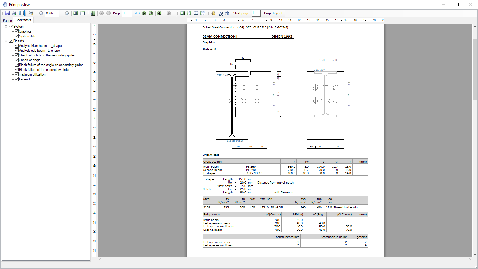Output document