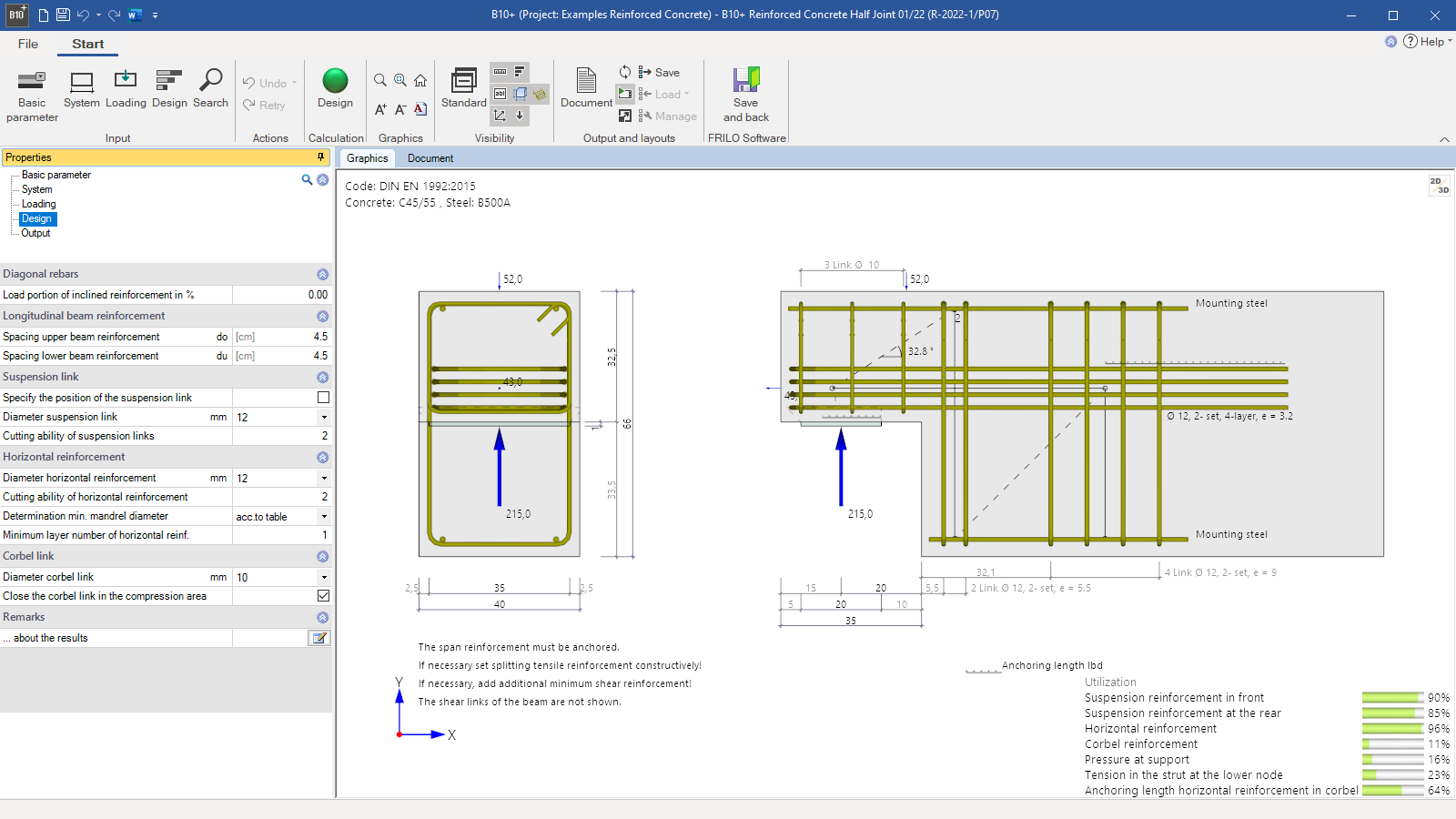 B10+ user interface