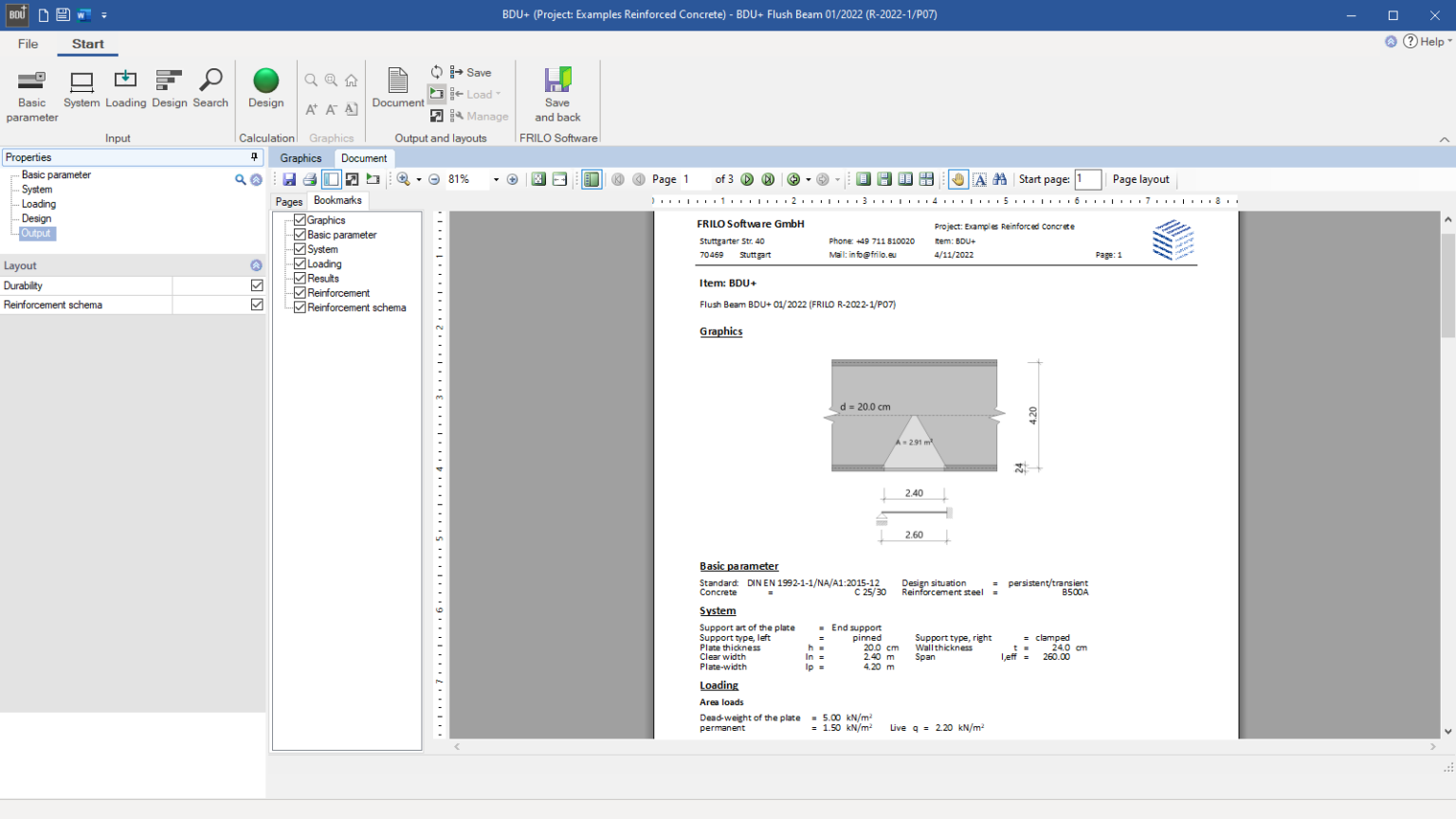 Flush Beam BDU+ I FRILO